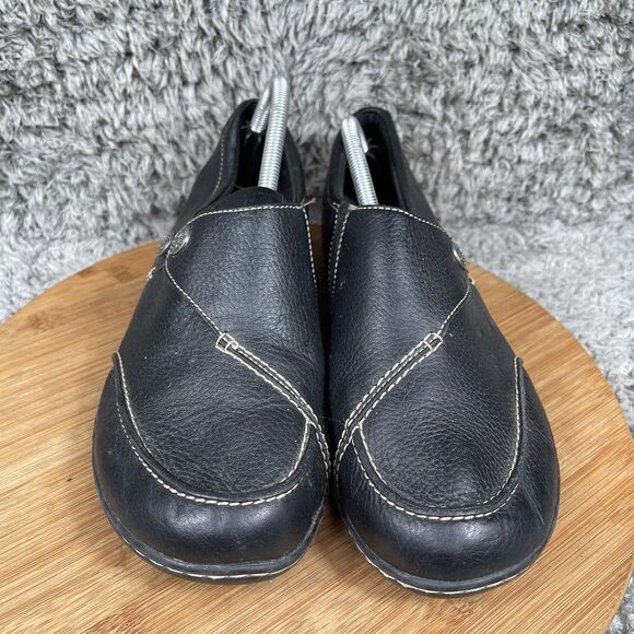 Clarks Ashland Lane Q Slip On Loafers Flats Leather Shoes Women's 11 - Picture 7 of 9